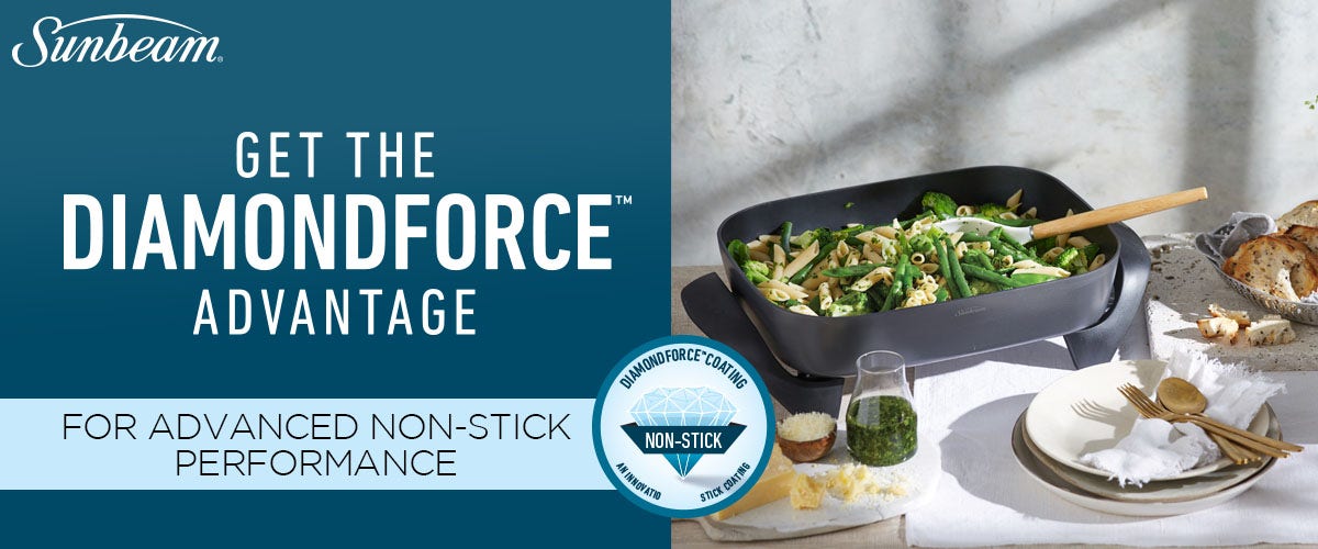 Sunbeam’s DiamondForce Electric Cooking Appliances