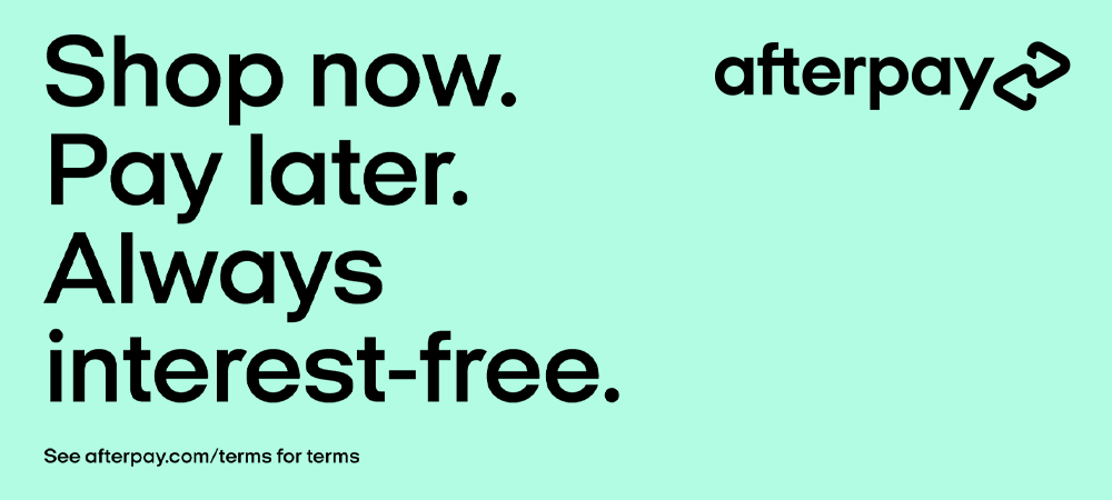 Afterpay Now Available