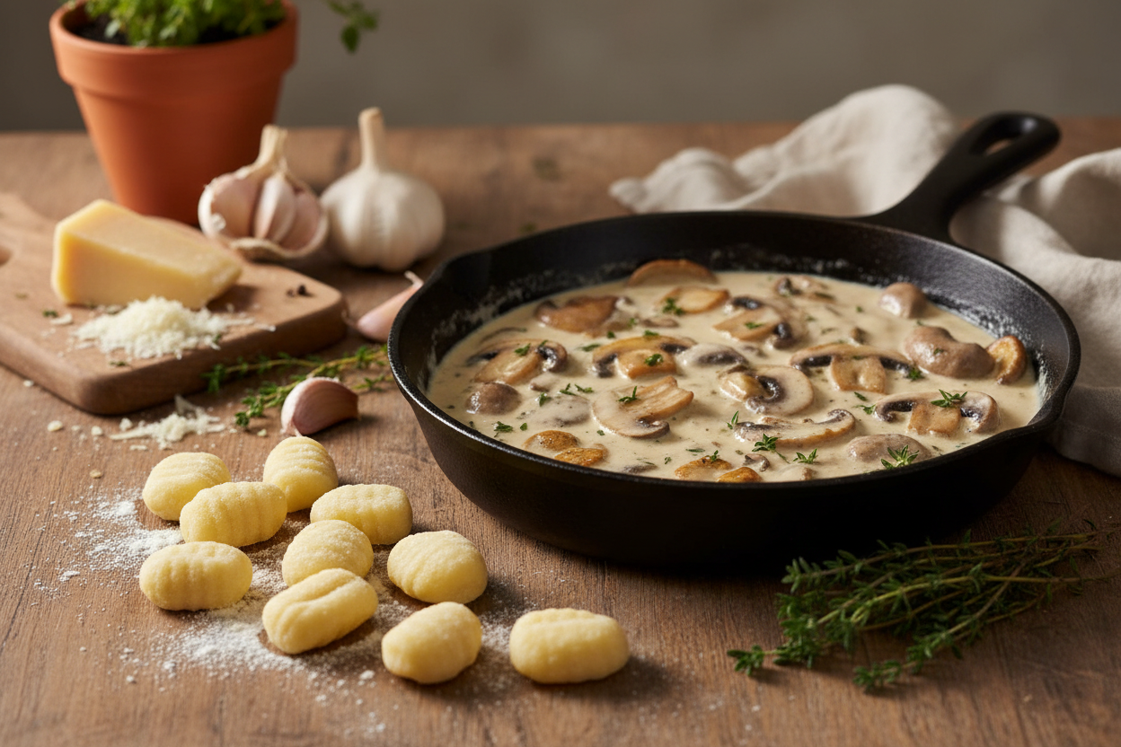 Creamy Mushroom Gnocchi