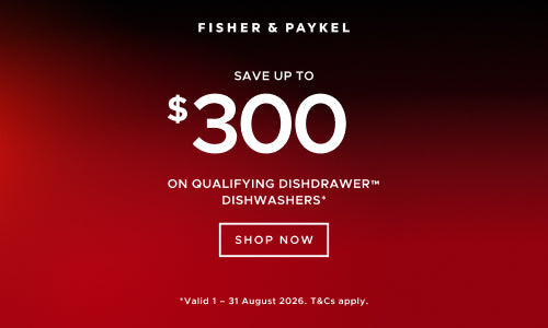 Save up to $300 on qualifying Fisher & Paykel DishDrawer Dishwashers