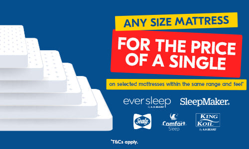 Any Size Mattress for the Price of a Single