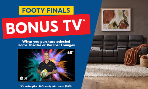 Bonus LG 65" TV with selected Lounges