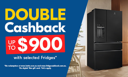 Up to $900 Cashback on selected Fridges