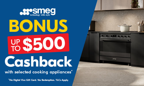 Up to $500 Cashback on selected Smeg Cooking