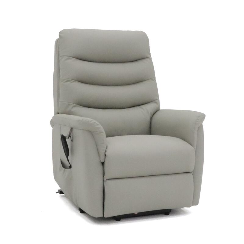 Avante Stirling Lift & Recline Petite Leather Arm Chair - Beach
