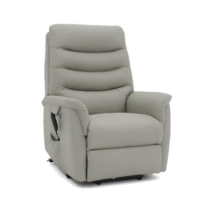 Avante Stirling Lift & Recline Petite Leather Arm Chair - Beach