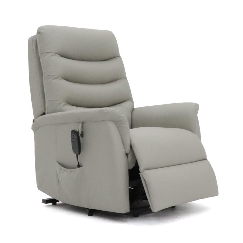 Avante Stirling Lift & Recline Petite Leather Arm Chair - Beach