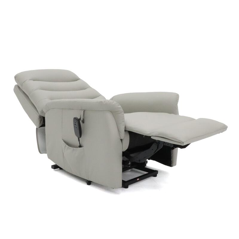 Avante Stirling Lift & Recline Petite Leather Arm Chair - Beach