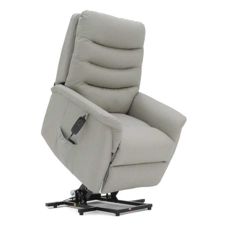 Avante Stirling Lift & Recline Petite Leather Arm Chair - Beach