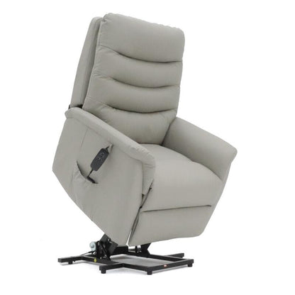 Avante Stirling Lift & Recline Petite Leather Arm Chair - Beach