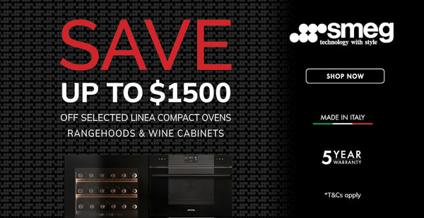 Save up to $1500 on Smeg Built In Kitchens