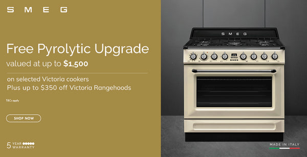 Save Up To $1,500 On Selected Smeg Victoria Cookers Plus Up To $350 On Rangehoods