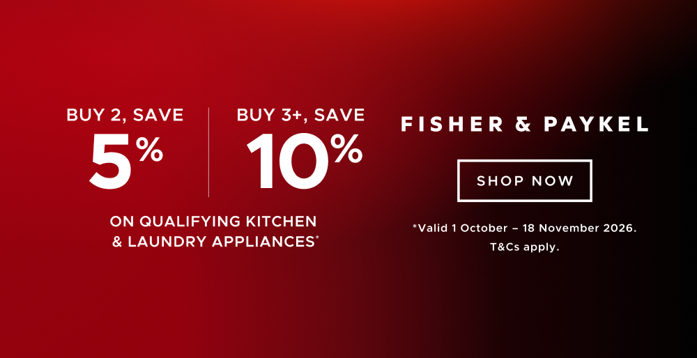 Bundle & Save up to 10% on select Fisher & Paykel Appliances
