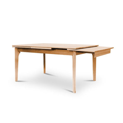 Evolve 150-250cm Tasmanian Oak Extension Dining Table - Clear Lacquer