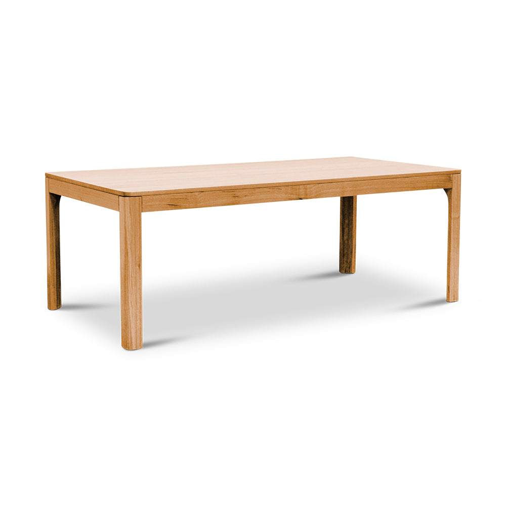 Evolve 210cm Tasmanian Oak Dining Table - Clear Lacquer