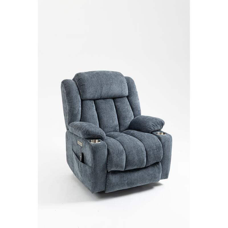 Avante Chelsea Lift & Recliner Arm Chair in Cobalt Fabric - Standard Sized