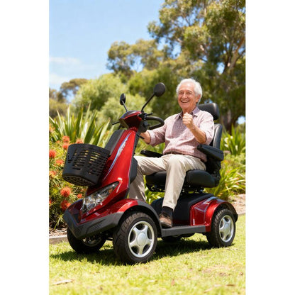 Velira Aviator Mobility Scooter (with 70AH Battery) - Red