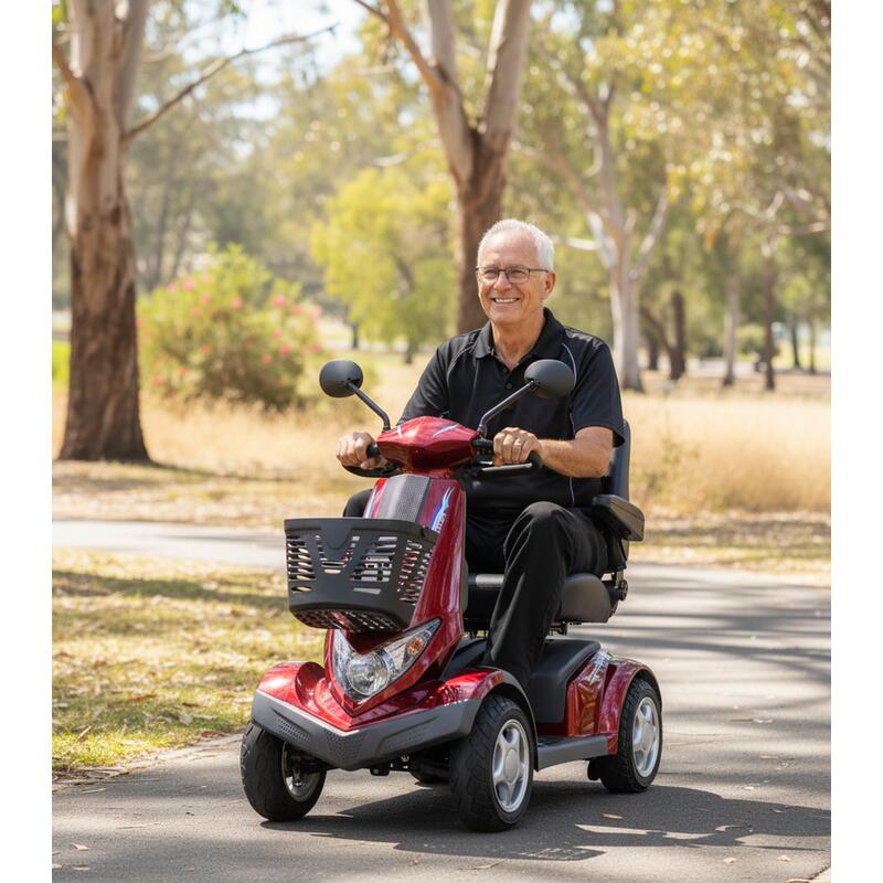 Velira Aviator Mobility Scooter (with 70AH Battery) - Red