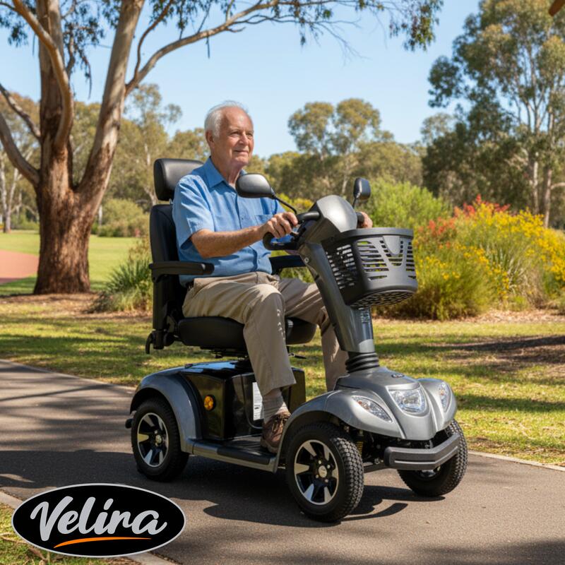 Velira Cruise Mobility Scooter (with 70Ah Battery) - Grey