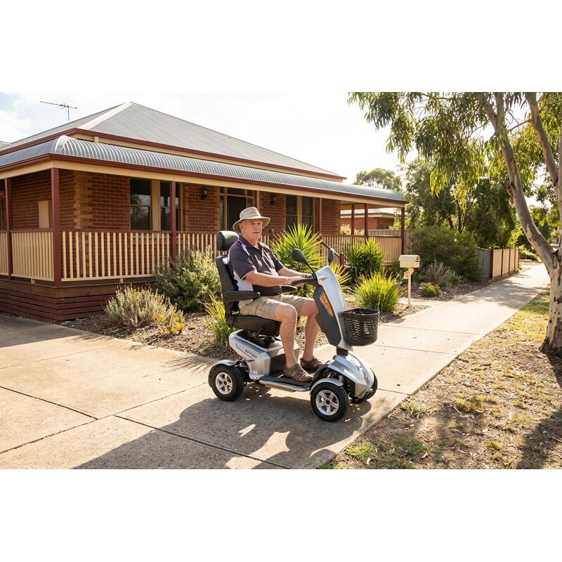 Velira Cutie Mobility Scooter (with 55Ah Battery) - Silver