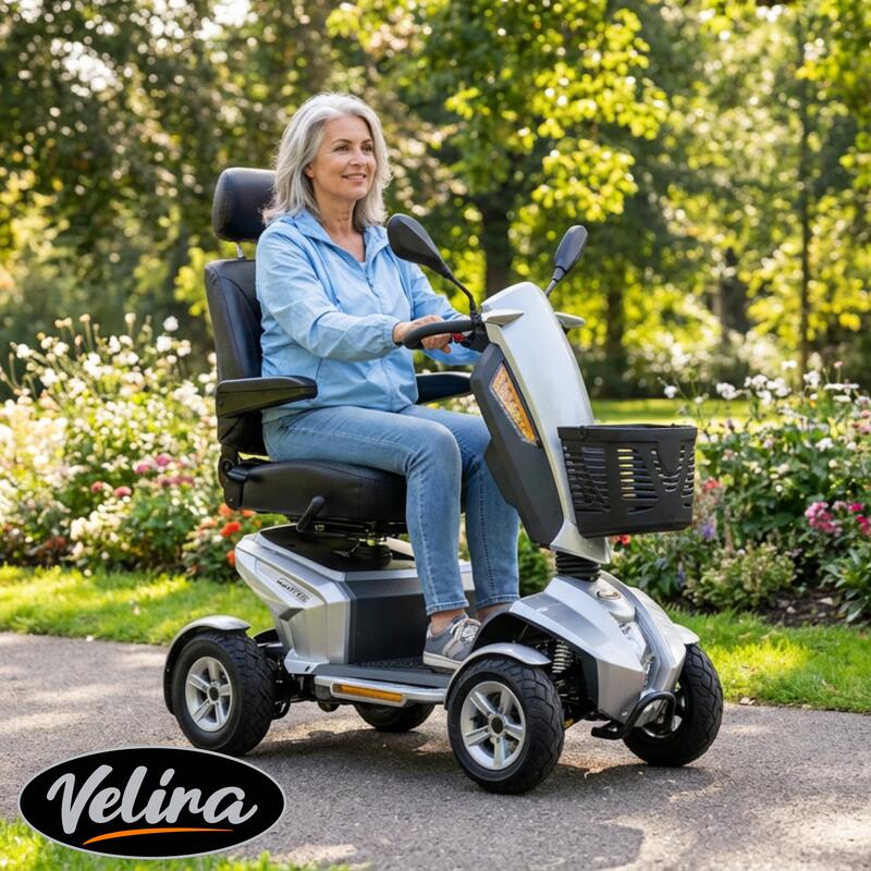 Velira Cutie Mobility Scooter (with 55Ah Battery) - Silver