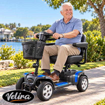 Velira Lite Mobilty Scooter with 20Ah Battery - Blue