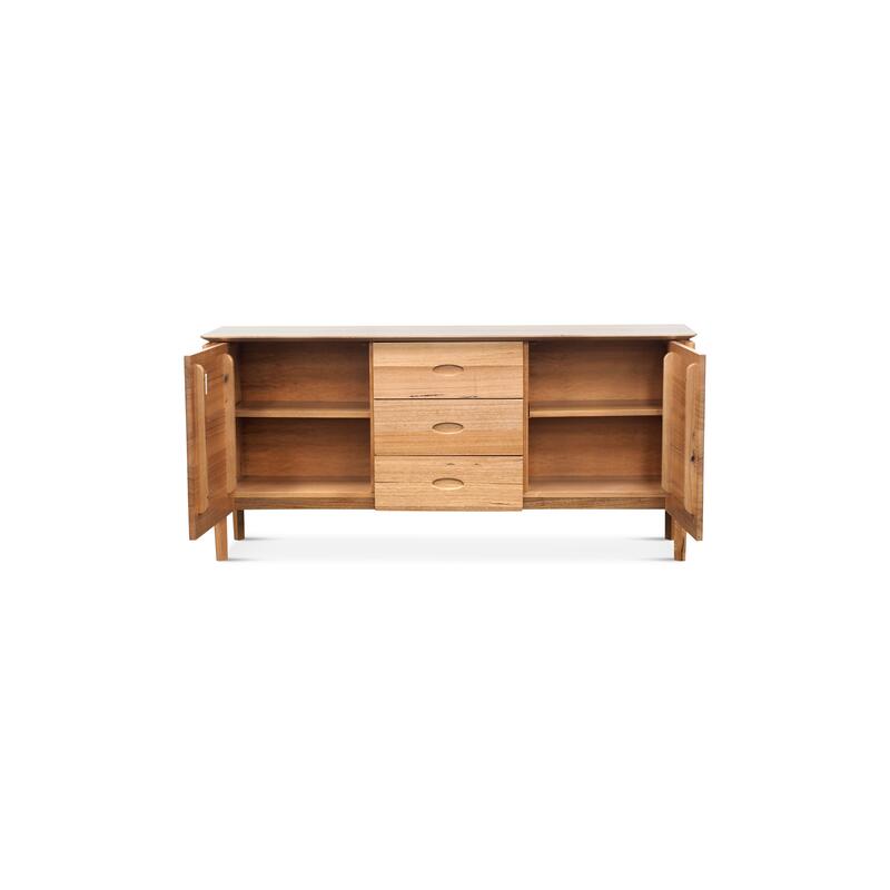Lusso 160cm Tasmanian Oak Buffet - Clear Lacquer