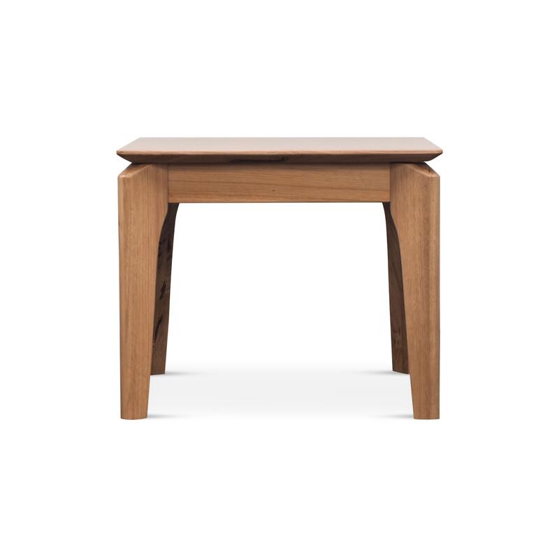 Lusso 55cm Tasmanian Oak Lamp Table - Clear Lacquer