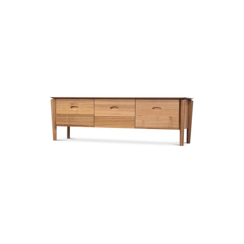 Lusso 160cm Tasmanian Oak TV Unit - Clear Lacquer