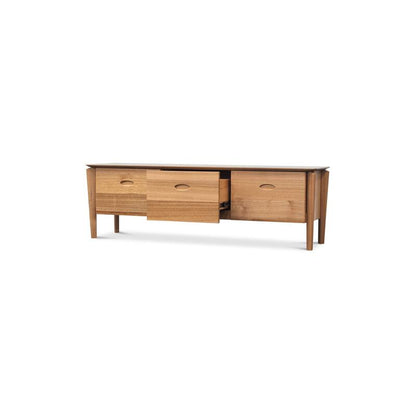 Lusso 160cm Tasmanian Oak TV Unit - Clear Lacquer