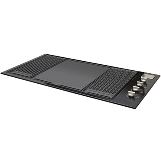 Artusi 4 Burner Built-In Gas BBQ - Black Enamel
