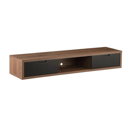 Air 1500mm Wall Mount Entertainment Unit - Dark Oak/Black