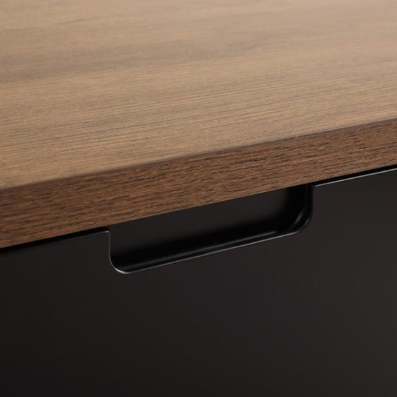 Air 1500mm Wall Mount Entertainment Unit - Dark Oak/Black