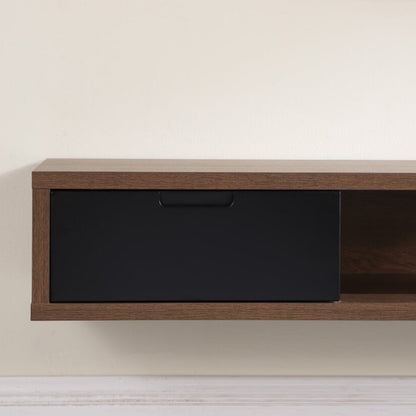 Air 1800mm Wall Mount Entertainment Unit - Dark Oak/Black
