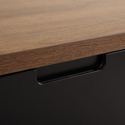 Air 1800mm Wall Mount Entertainment Unit - Dark Oak/Black