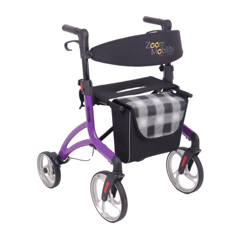 Zoom Mobility Air-Max Z08 Rollator Walking Frame - Purple