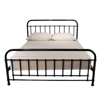 Akira Queen Metal Bed - Black