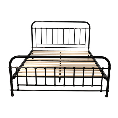 Akira Queen Metal Bed - Black