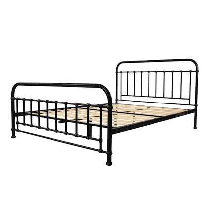 Akira Queen Metal Bed - Black