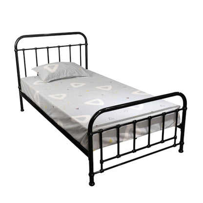 Akira King Single Metal Bed - Black