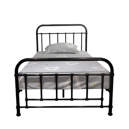 Akira King Single Metal Bed - Black