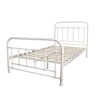 Akira Single Bed - White