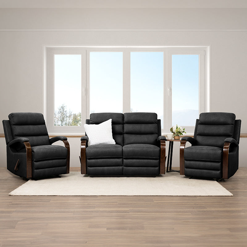 Alamo Fabric Recliner - Jet