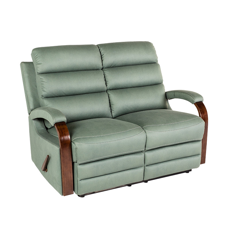 Alamo 2 Seater Fabric Recliner - Avocado