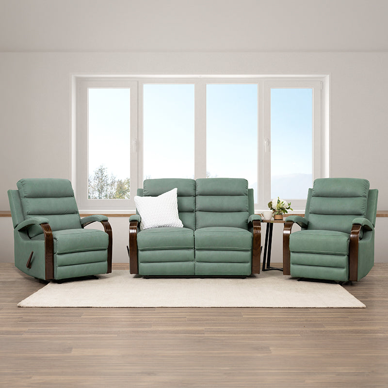 Alamo 2 Seater Fabric Recliner - Avocado