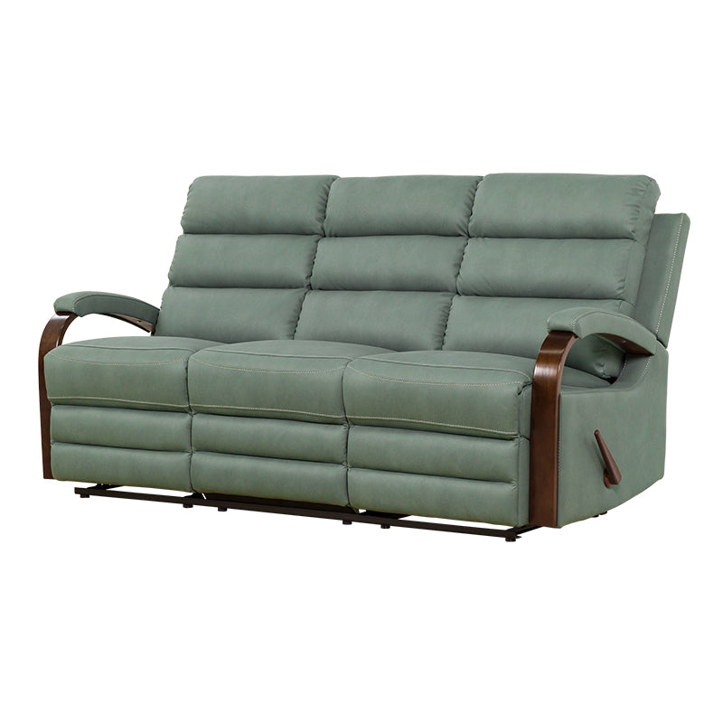Alamo 3 Seater Fabric Recliner - Avocado