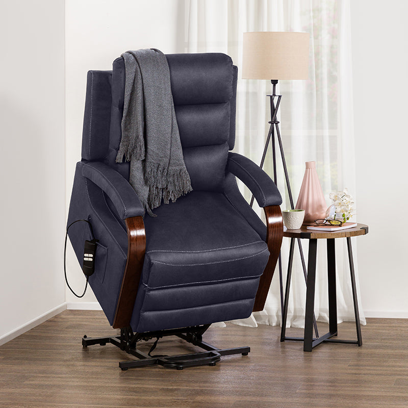 Alamo Fabric Lift Chair - Navy