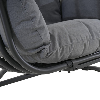 Alcatraz Hanging Egg Chair - Grey