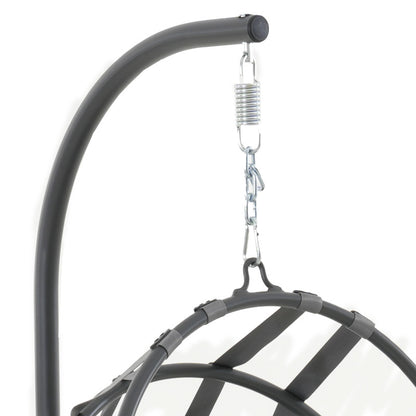 Alcatraz Hanging Egg Chair - Grey
