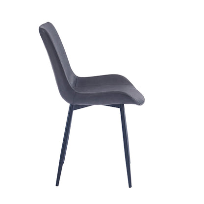 Apollo Dining Chair - Dark Grey/Black